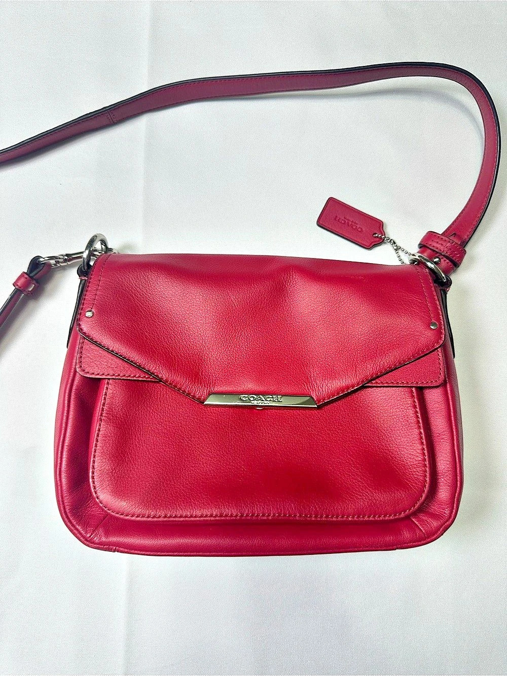 Coach Taylor Leather Crossbody in Berry